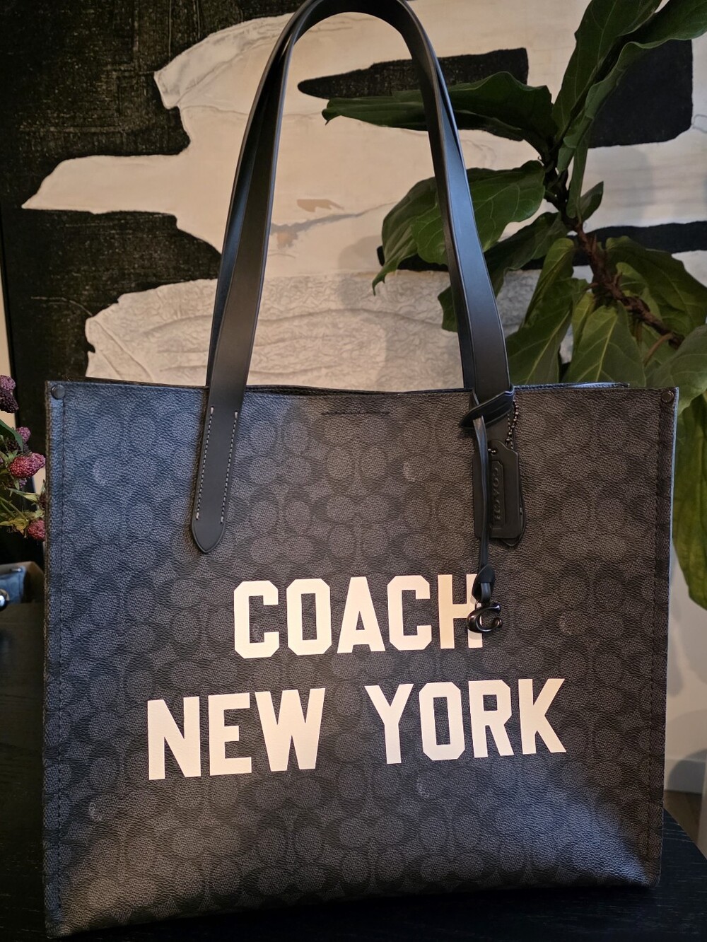 Coach Signature Canvas Relay Tote